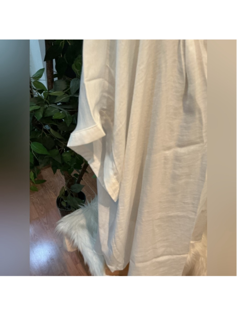 Simply Vera Vera Wang Cuffed dolman sleeve popover v neck blouse 3X - Picture 5 of 10
